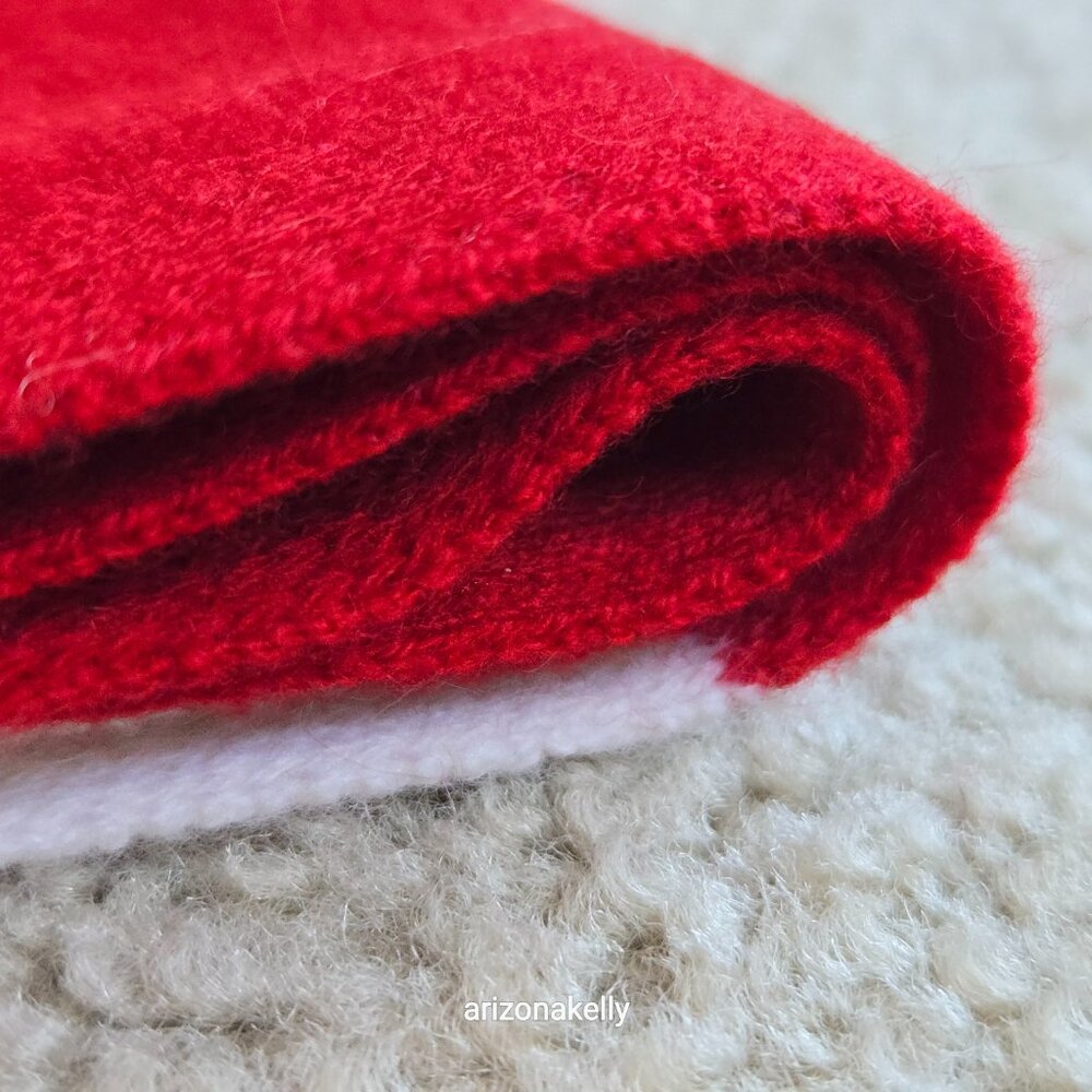 NWOT Talbots Cashmere Scarf Red & White Striped - Picture 12 of 13